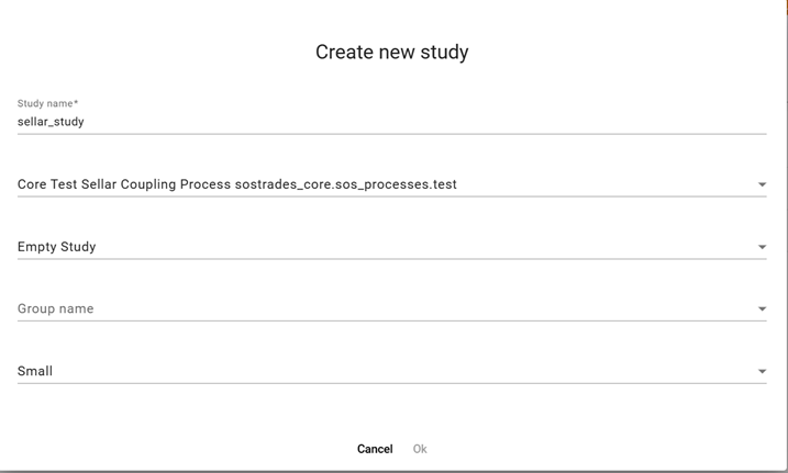 create empty study